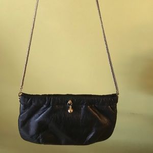 Black vintage bag with chain strap